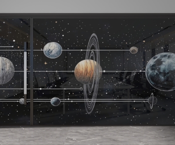 Modern Glass Screen Partition-ID:961479908