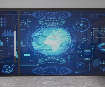 Modern Glass Screen Partition-ID:824136979