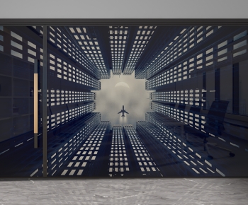 Modern Glass Screen Partition-ID:486200093