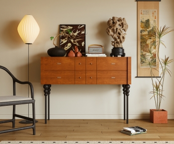 French Style Entrance Cabinet-ID:489073045