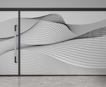 Modern Glass Screen Partition-ID:266861925