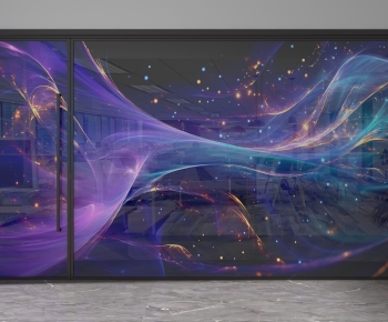 Modern Glass Screen Partition-ID:948956971