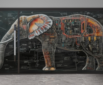 Modern Glass Screen Partition-ID:757292036