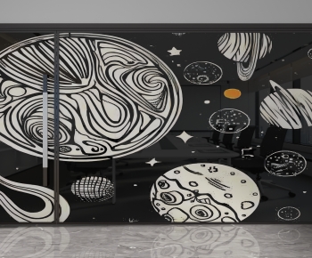 Modern Glass Screen Partition-ID:421350007