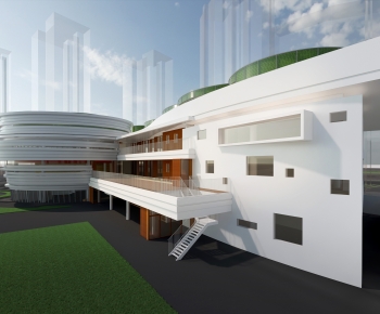 Modern School Building-ID:116719017