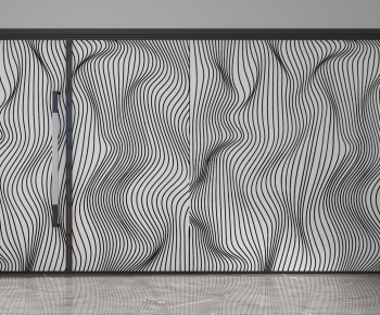Modern Glass Screen Partition-ID:842659537