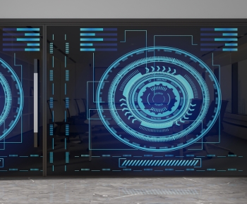 Modern Glass Screen Partition-ID:191844941