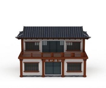 New Chinese Style Ancient Architectural Buildings-ID:333456043