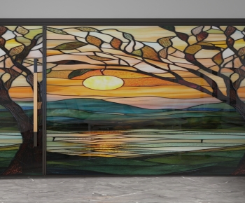 Modern Glass Screen Partition-ID:739774941