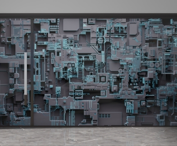 Modern Glass Screen Partition-ID:278921149