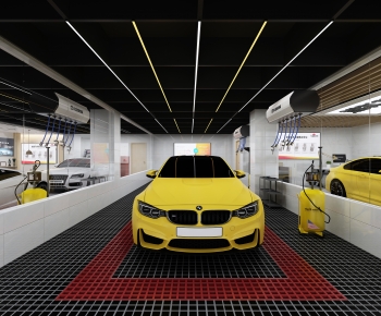 Industrial Style Automobile Repair Shop-ID:682883981