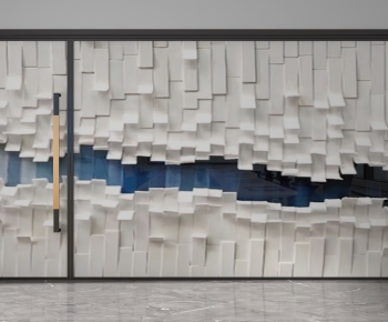 Modern Glass Screen Partition-ID:806565053