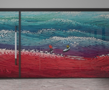 Modern Glass Screen Partition-ID:697097061