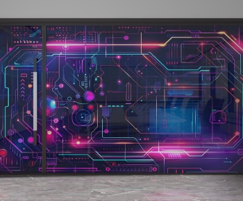 Modern Glass Screen Partition-ID:851120926