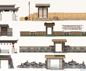 Chinese Style Facade Element-ID:644680022