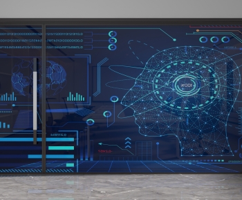 Modern Glass Screen Partition-ID:887664081