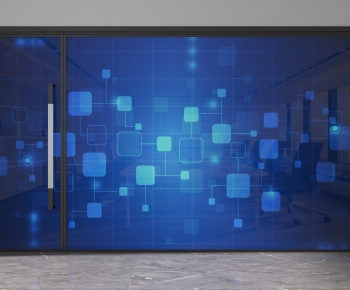 Modern Glass Screen Partition-ID:984841112
