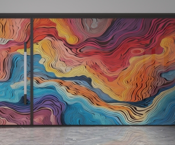 Modern Glass Screen Partition-ID:362864025