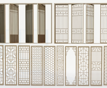 New Chinese Style Wooden Screen Partition-ID:866164921