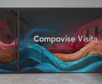 Modern Glass Screen Partition-ID:803205971