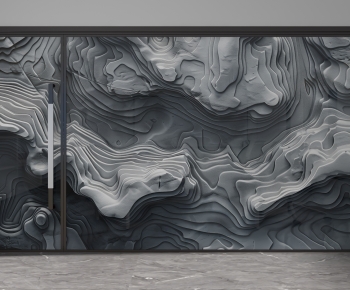 Modern Glass Screen Partition-ID:490667103