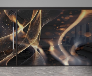 Modern Glass Screen Partition-ID:161953938