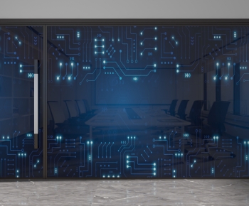 Modern Glass Screen Partition-ID:498236893