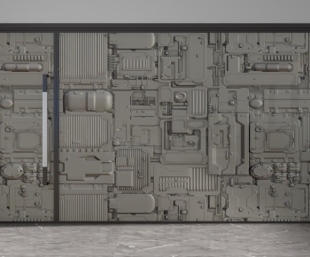 Modern Glass Screen Partition-ID:370149655