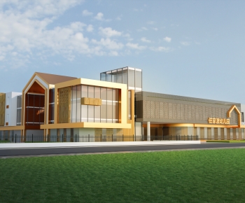 Modern School Building-ID:561391124