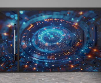 Modern Glass Screen Partition-ID:604866035