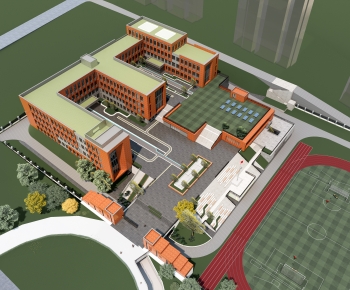 Modern Architectural Bird's-eye View Planning-ID:969688895