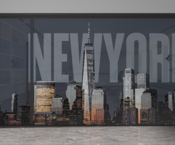 Modern Glass Screen Partition-ID:871439052