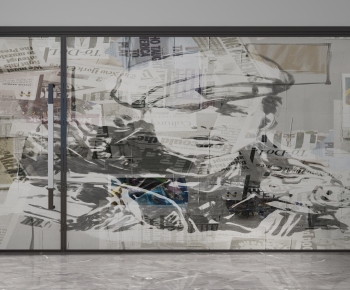 Modern Glass Screen Partition-ID:162580017