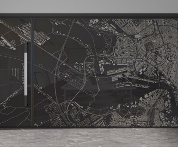 Modern Glass Screen Partition-ID:684720046