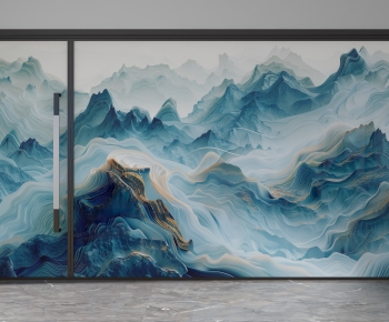 Modern Glass Screen Partition-ID:523453951