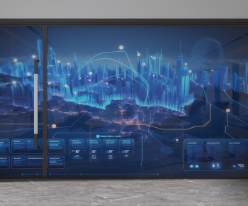 Modern Glass Screen Partition-ID:694252975