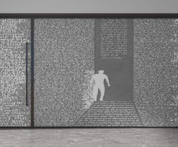 Modern Glass Screen Partition-ID:711972003