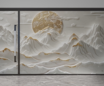 Modern Glass Screen Partition-ID:542927986