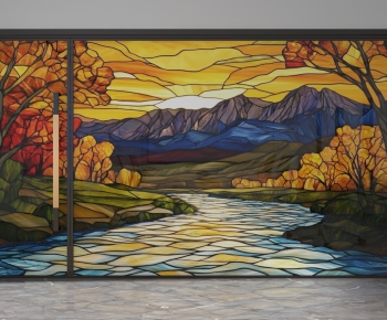 Modern Glass Screen Partition-ID:612350949