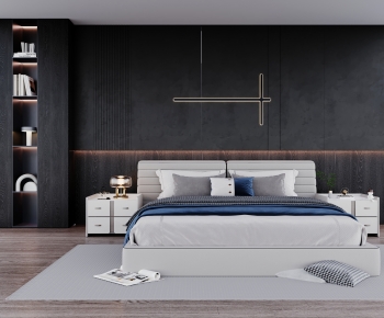 Modern Double Bed-ID:165276054