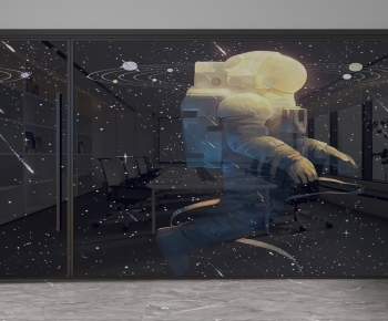 Modern Glass Screen Partition-ID:815299034