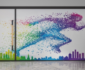 Modern Glass Screen Partition-ID:742499117