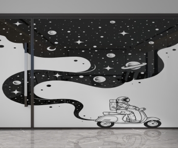 Modern Glass Screen Partition-ID:822542919