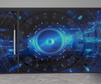 Modern Glass Screen Partition-ID:442988973