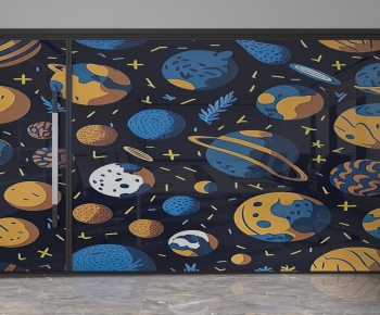 Modern Glass Screen Partition-ID:756503119