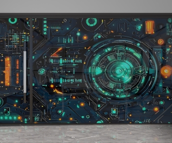 Modern Glass Screen Partition-ID:100393061