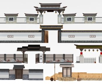 Chinese Style Facade Element-ID:359802962