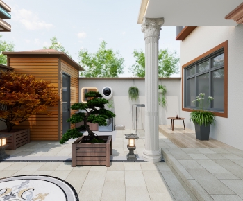 New Chinese Style Courtyard/landscape-ID:151757005