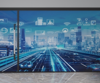 Modern Glass Screen Partition-ID:274904012