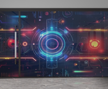 Modern Glass Screen Partition-ID:879475125